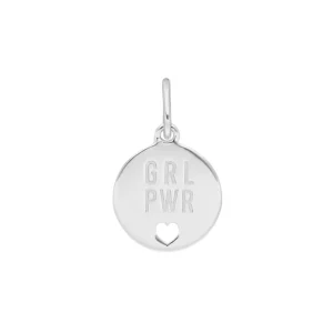 Anhänger GRL PWR, 925 Sterlingsilber-LEAF Clearance