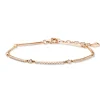 Armband Bar, 18 Karat Rosegold, Diamanten-LEAF Clearance