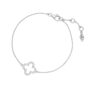 Armband Kleeblatt, 925 Sterlingsilber-LEAF Fashion