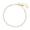 Armkette Amazonit, 18 K Rosegold vergoldet-LEAF Clearance