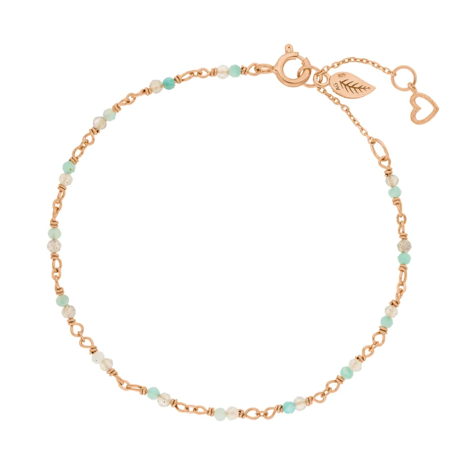 armkette_amazonit__k_rose_0.webp Armkette Amazonit, 18 K Rosegold vergoldet-LEAF Clearance