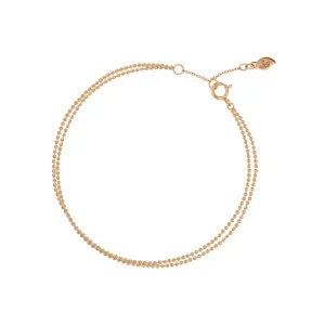 Armkette Ball Chain Double, 14 Karat Rosegold-LEAF Online