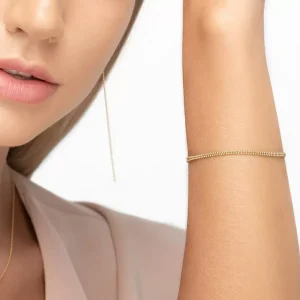 Armkette Ball Chain Double, 14 Karat Gelbgold-LEAF Outlet
