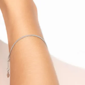 Armkette Ball Chain Double, 14 Karat Weißgold-LEAF Outlet