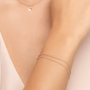 Armkette Ball Chain Double, 14 Karat Rosegold-LEAF Online