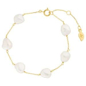 Armkette Barock Pearls, 14 Karat Gelbgold-LEAF Clearance