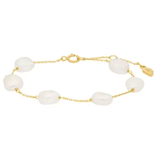 Armkette Barock Pearls, 14 Karat Gelbgold-LEAF Clearance