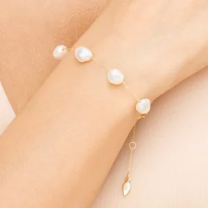 Armkette Barock Pearls, 14 Karat Gelbgold-LEAF Clearance