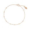 Armkette Beads, 14 Karat Rosegold-LEAF Hot