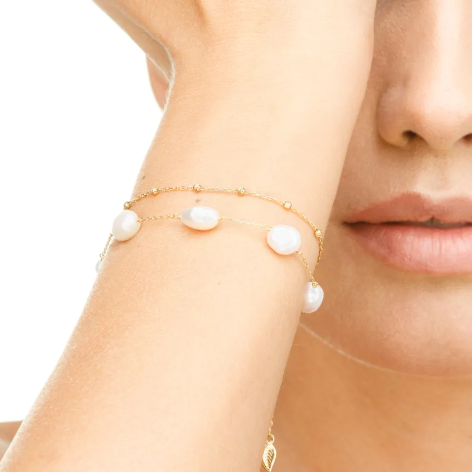 armkette_beads__karat_ros_2.webp Armkette Beads, 14 Karat Rosegold-LEAF Hot