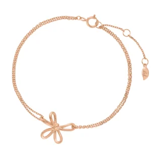 Armkette Blossom, 18 K Rosegold vergoldet-LEAF Discount
