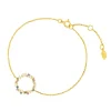 Armkette CANDY, 18 K Gelbgold vergoldet-LEAF Discount