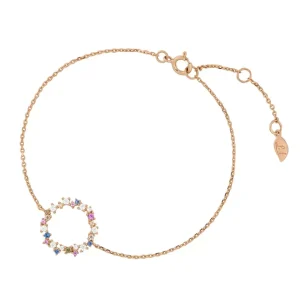 Armkette CANDY, 18 K Rosegold vergoldet-LEAF Best
