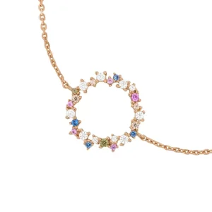 Armkette CANDY, 18 K Rosegold vergoldet-LEAF Best