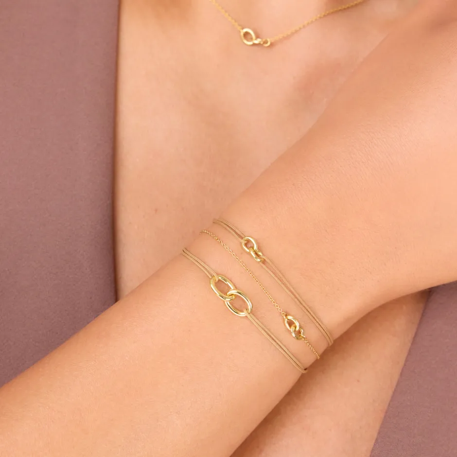 armkette_eternal_touch__k_2-1.webp Armkette ETERNAL TOUCH, 14 Karat Weißgold-LEAF Hot