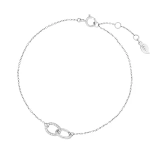 Armkette ETERNAL TOUCH, Diamanten, 14 Karat Weißgold-LEAF Online