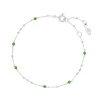 Armkette Flying Gems, Grüner Achat, 925 Sterlingsilber-LEAF Discount