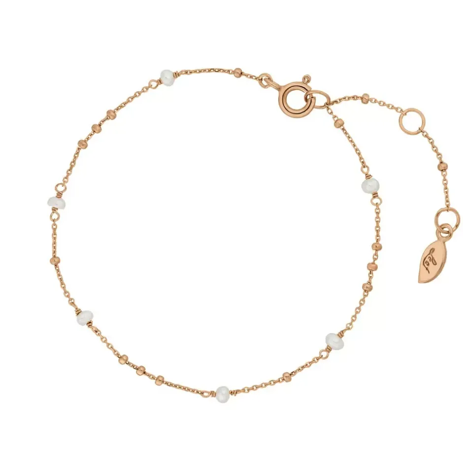armkette_flying_pearls__k_0-1.webp Armkette Flying Pearls, 18 K Rosegold vergoldet-LEAF Online