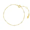 Armkette Flying Pearls, 18 K Gelbgold vergoldet-LEAF Fashion