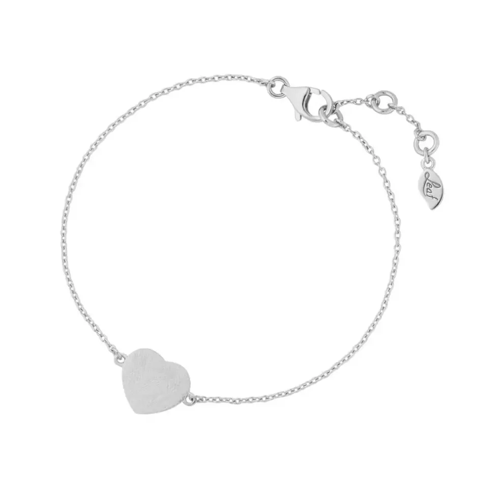 armkette_heartdisc_matt___0.webp Armkette Heart-Disc, matt, 925 Sterlingsilber-LEAF Discount