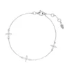 Armkette Flower Charms, 925er Silber-LEAF Sale