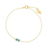 Armkette London Blue Topaz, 14 Karat Gelbgold-LEAF Discount