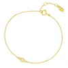 Armkette MY FIRST DIAMOND, 14 Karat Gelbgold-LEAF Hot
