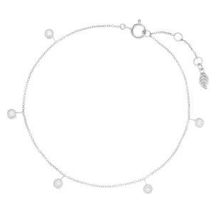 Armkette MY FIRST DIAMOND Charms, 14 Karat Weißgold-LEAF Discount