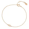 Armkette MY FIRST DIAMOND, 14 Karat Rosegold-LEAF Hot