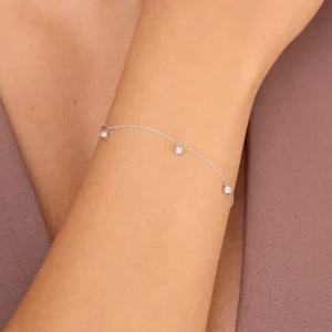 Armkette MY FIRST DIAMOND Charms, 14 Karat Weißgold-LEAF Discount