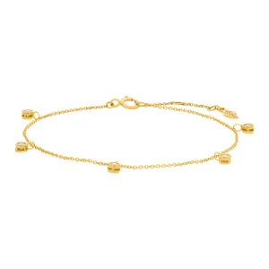 Armkette MY FIRST DIAMOND Charms, 14 Karat Gelbgold-LEAF Online