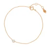 Armkette Pavé II mit Diamanten, 18 Karat Rosegold-LEAF New