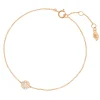 Armkette Pavé mit Diamanten, 18 Karat Rosegold-LEAF New