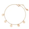 Armkette Platelet, 14 Karat Rosegold-LEAF Fashion