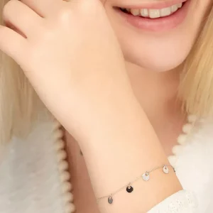 Armkette Platelet, 14 Karat Weißgold-LEAF Discount