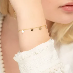 Armkette Platelet, 14 Karat Gelbgold-LEAF Best