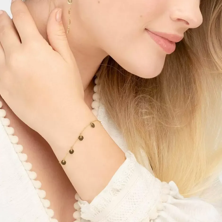 armkette_platelet__karat__3.webp Armkette Platelet, 14 Karat Gelbgold-LEAF Best