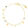 Armkette Platelet Mix, 18 K Gelbgold vergoldet-LEAF Outlet