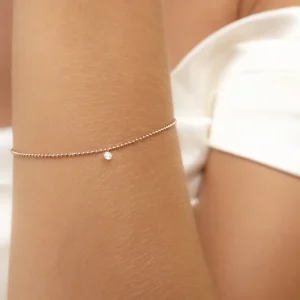 Armkette PURE Ball Chain, Diamant, 14 Karat Weißgold-LEAF Discount