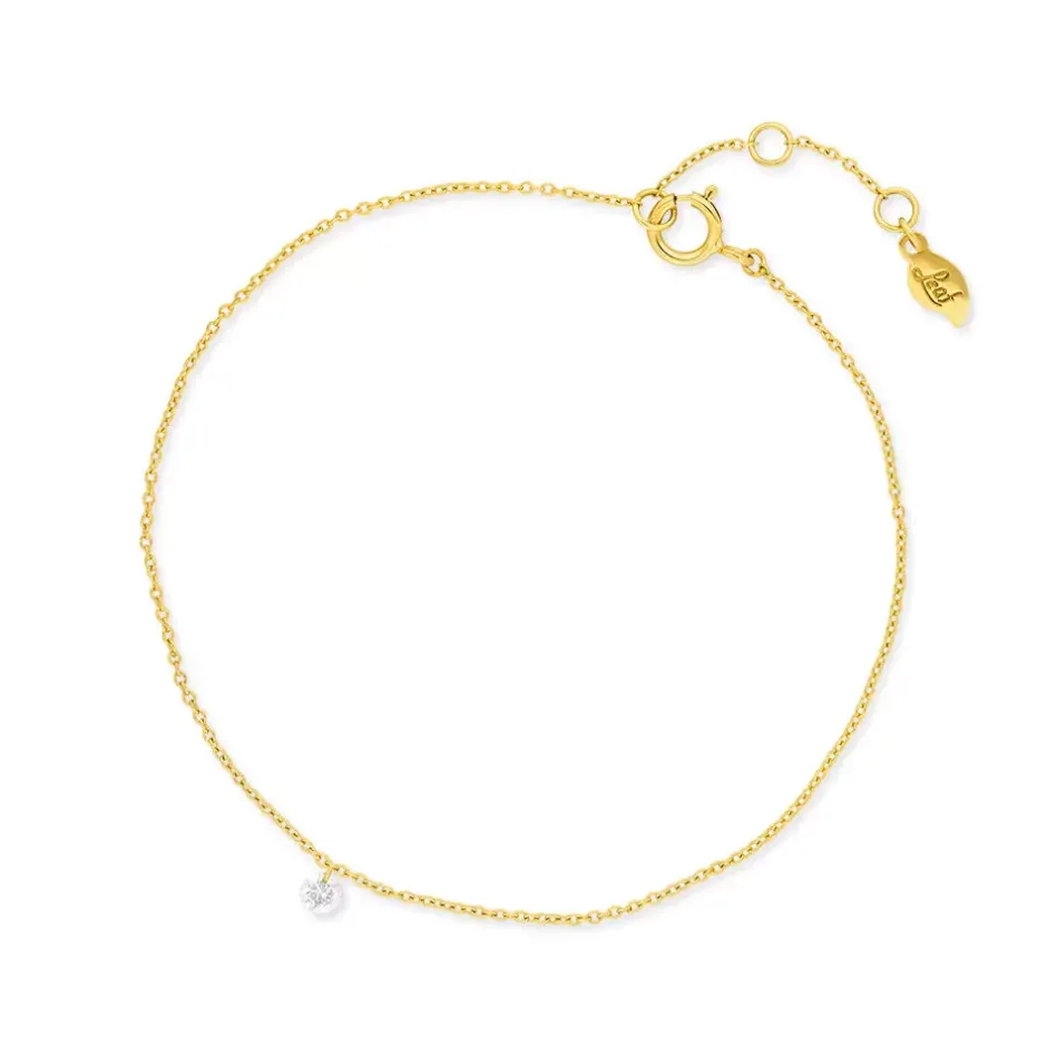 armkette_pure_diamanten___0.webp Armkette PURE Diamanten, 18 Karat Gelbgold-LEAF Sale