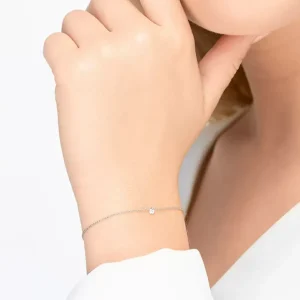 Armkette PURE Diamanten, 18 Karat Weißgold-LEAF Best