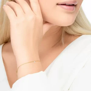 Armkette PURE Diamanten, 18 Karat Gelbgold-LEAF Sale