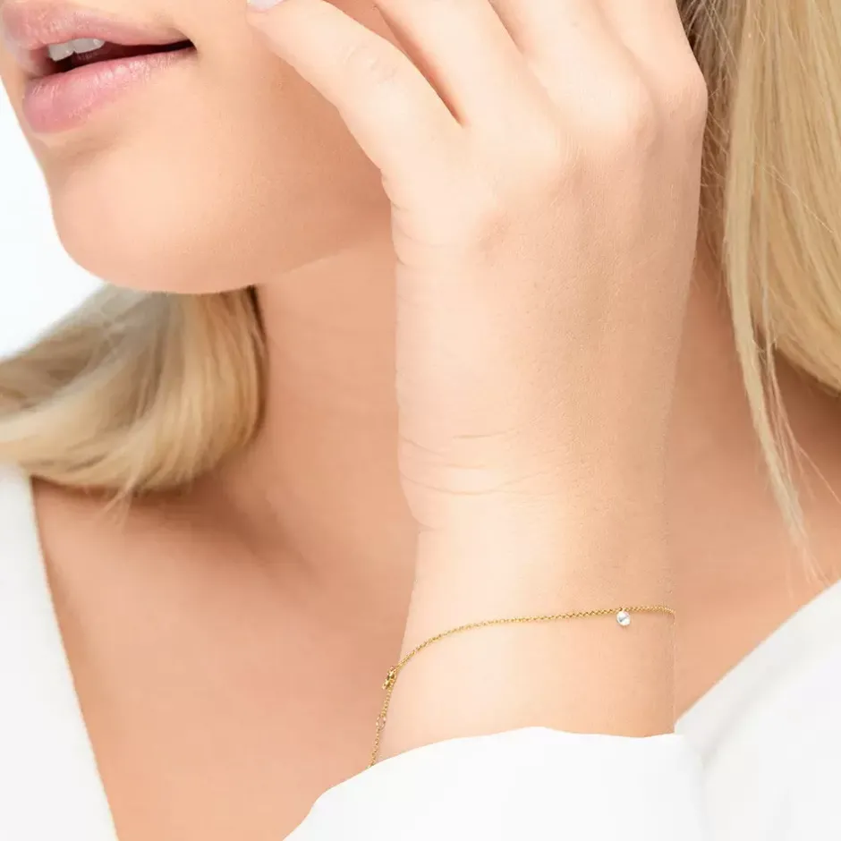 armkette_pure_diamanten___2.webp Armkette PURE Diamanten, 18 Karat Gelbgold-LEAF Sale