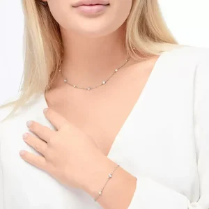 Armkette Pure mit Süßwasserzuchtperlen, 925 Sterlingsilber-LEAF Best
