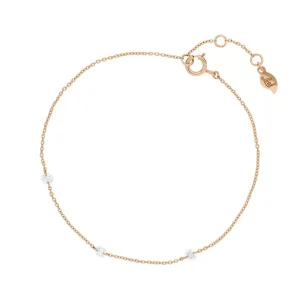 Armkette PURE Triple Diamant, 18 Karat Rosegold-LEAF Online