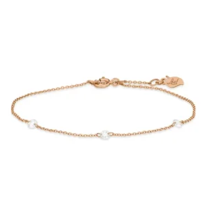 Armkette PURE Triple Diamant, 18 Karat Rosegold-LEAF Online