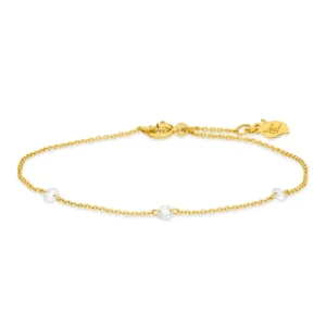 Armkette PURE Triple Diamant, 18 Karat Gelbgold-LEAF Sale