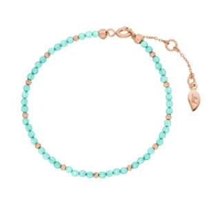 Armkette Serenity, Amazonit, 18 K Rosegold vergoldet-LEAF Hot