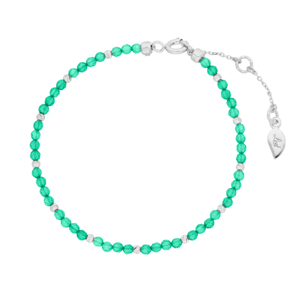 armkette_serenity_grner_a_0.webp Armkette Serenity, Grüner Achat, 925 Sterlingsilber-LEAF Fashion