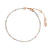Armkette Serenity, Labradorit, 18 K Rosegold vergoldet-LEAF Hot